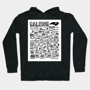 Raleigh NC Map Hoodie